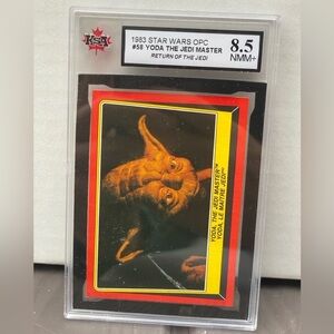 1983 Star Wars OPC #58 Yoda Jedi Master KSA 8.5 FRESHLY GRADED NOT PSA 0 HIGHER